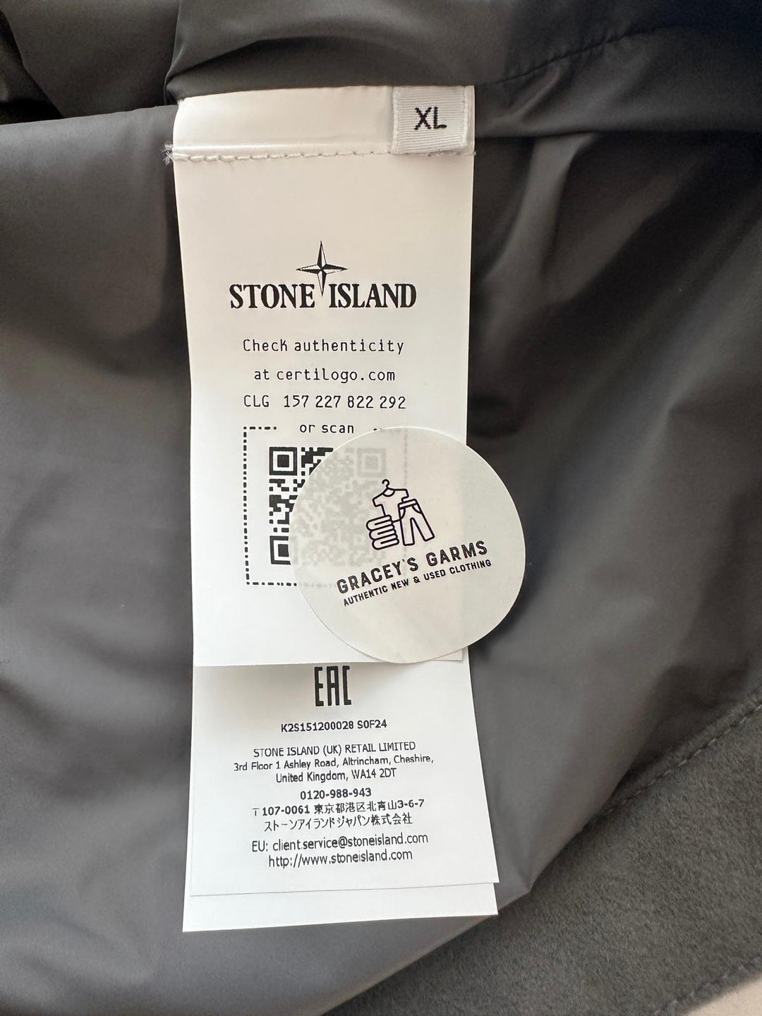 Stone Island Ghost Piece Wool Nylon Flannel Overshirt - X Large