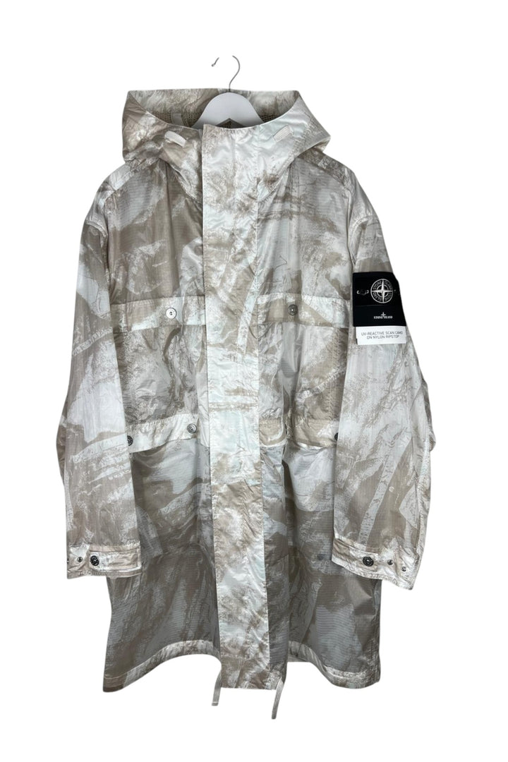 Stone Island UV-Reactive Scan Camo On Nylon Ripstop Parka