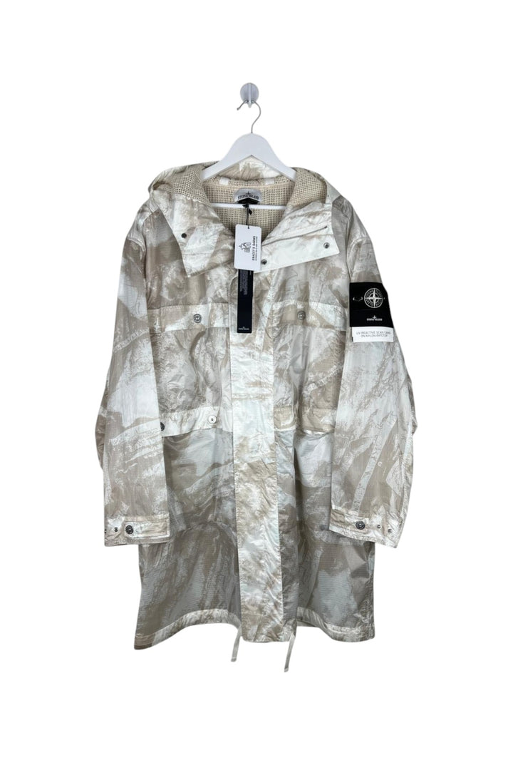 Stone Island UV-Reactive Scan Camo On Nylon Ripstop Parka