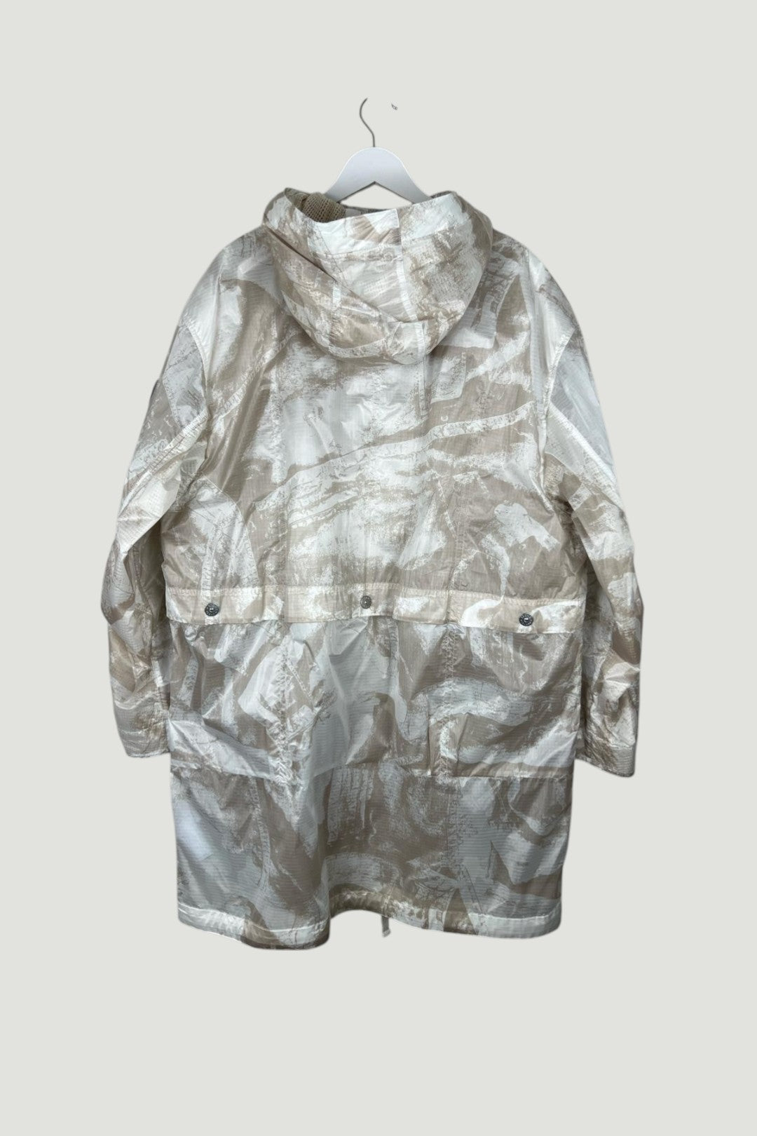 Stone Island UV-Reactive Scan Camo On Nylon Ripstop Parka - X Large & XX Large