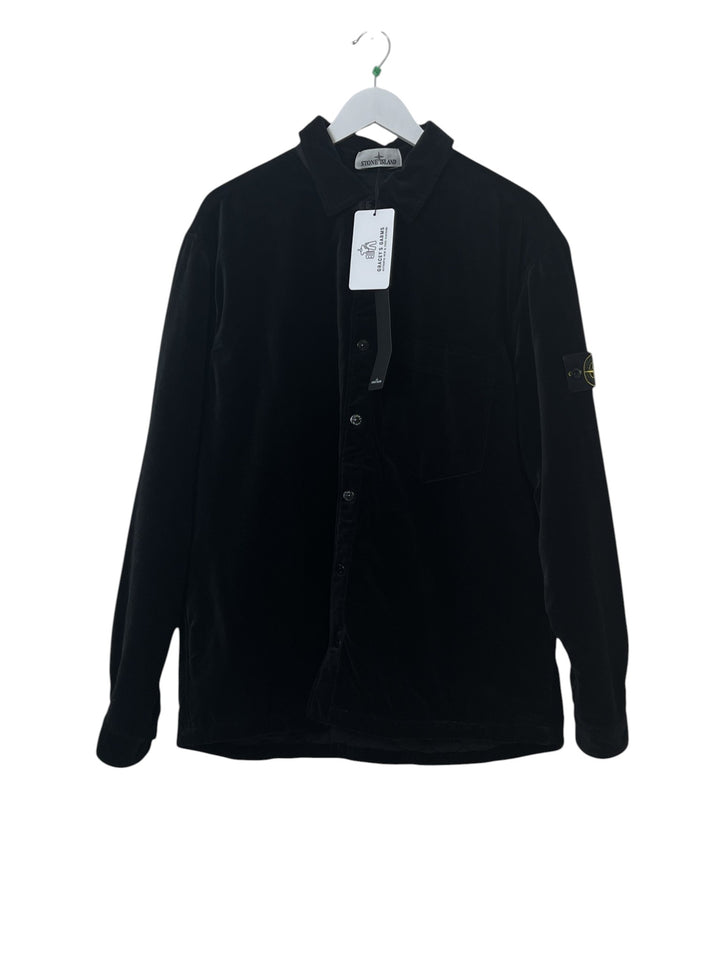Stone Island Internal Quilted Cotton Velvet Overshirt