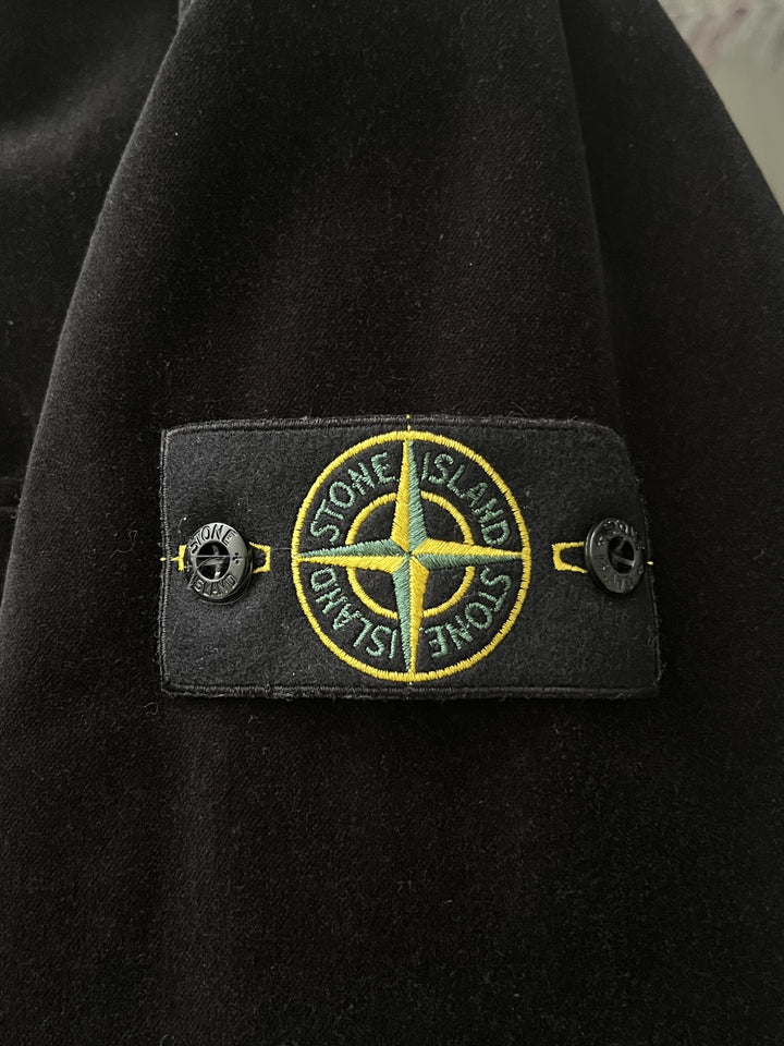 Stone Island Internal Quilted Cotton Velvet Overshirt