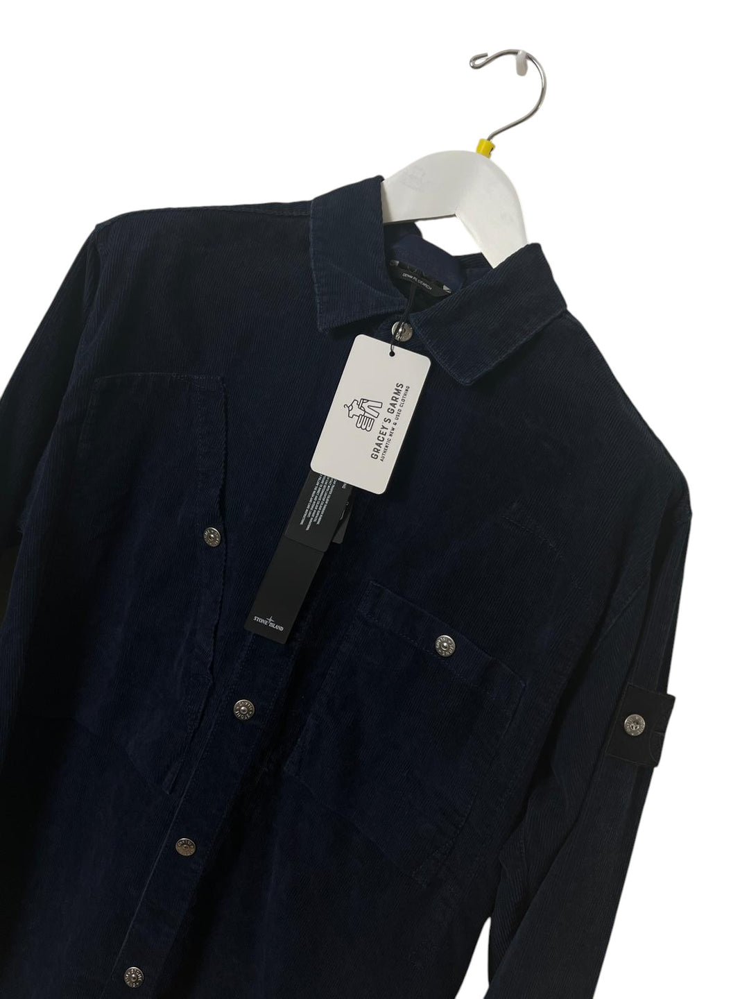 Stone Island Indigo Micro Corduroy Rinsed Overshirt