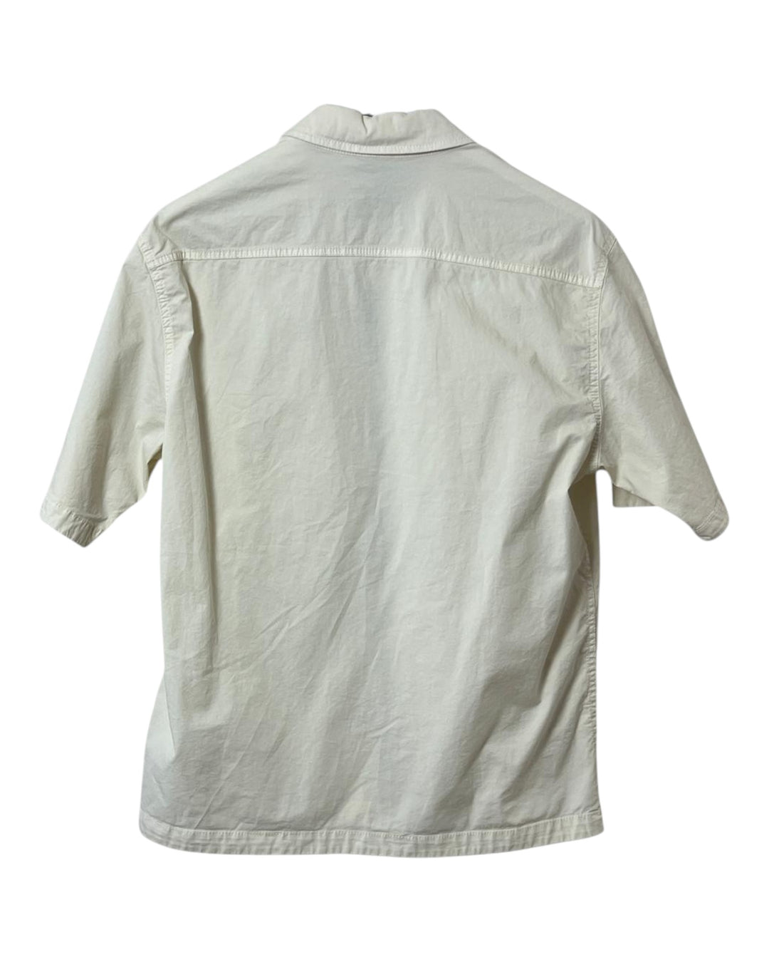 Stone Island Stretch Organic Cotton Twill Short Sleeve Shirt