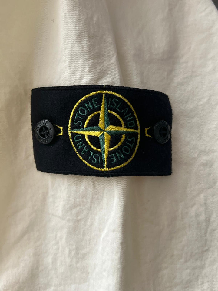 Stone Island Stretch Organic Cotton Twill Short Sleeve Shirt
