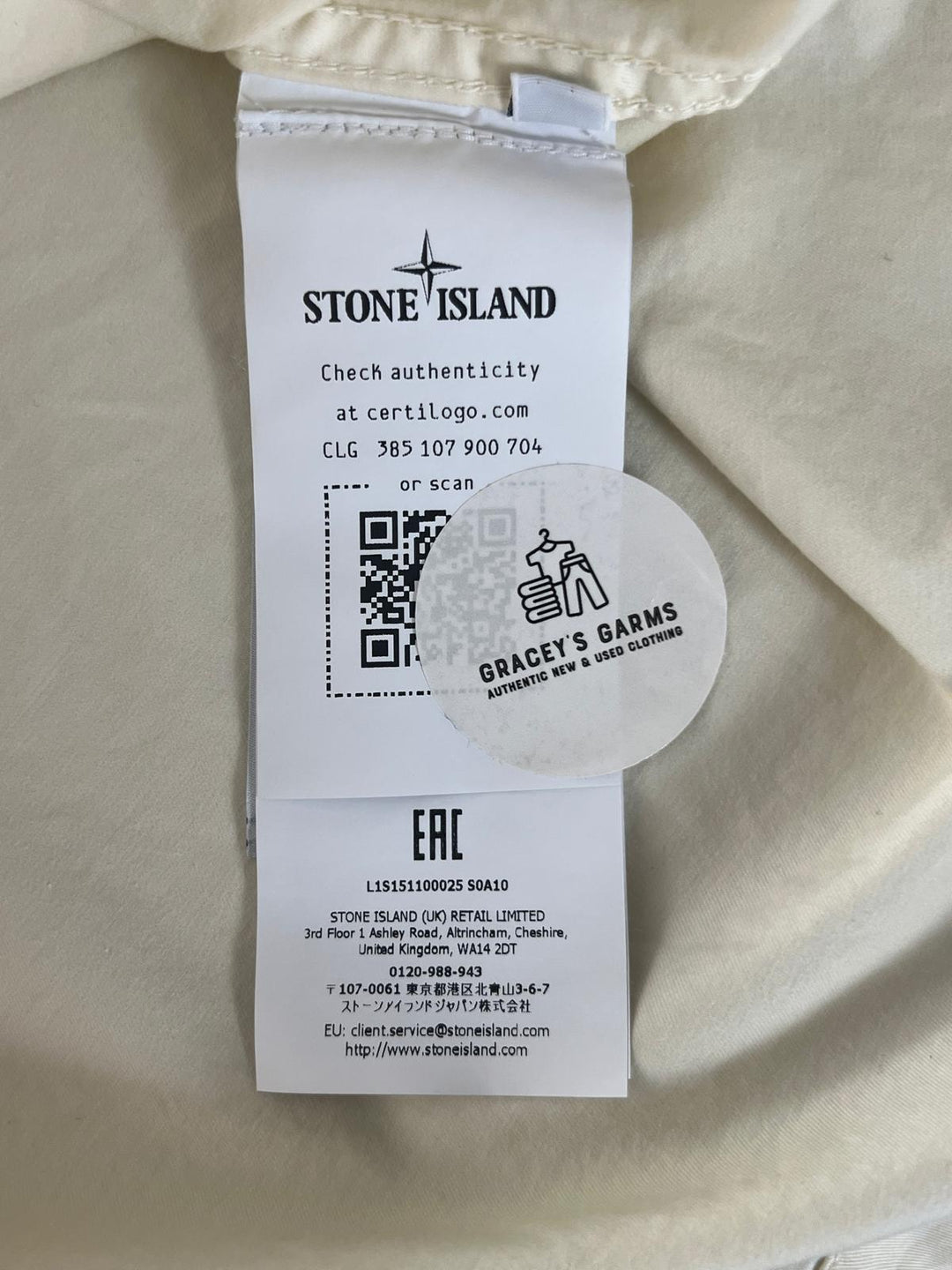 Stone Island Stretch Organic Cotton Twill Short-Sleeve Shirt