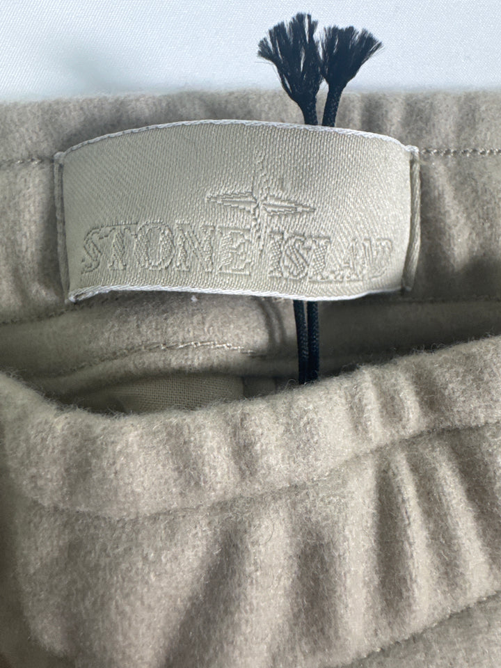 Stone Island Ghost Wool Nylon Flannel Jogger Trousers
