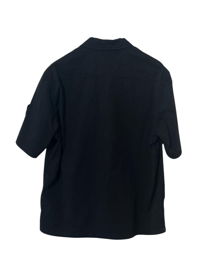 Stone Island Stretch Organic Cotton Twill Short Sleeve Shirt