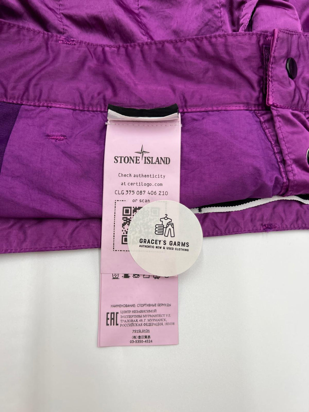 Stone Island Econyl Nylon Cargo Bermuda Shorts