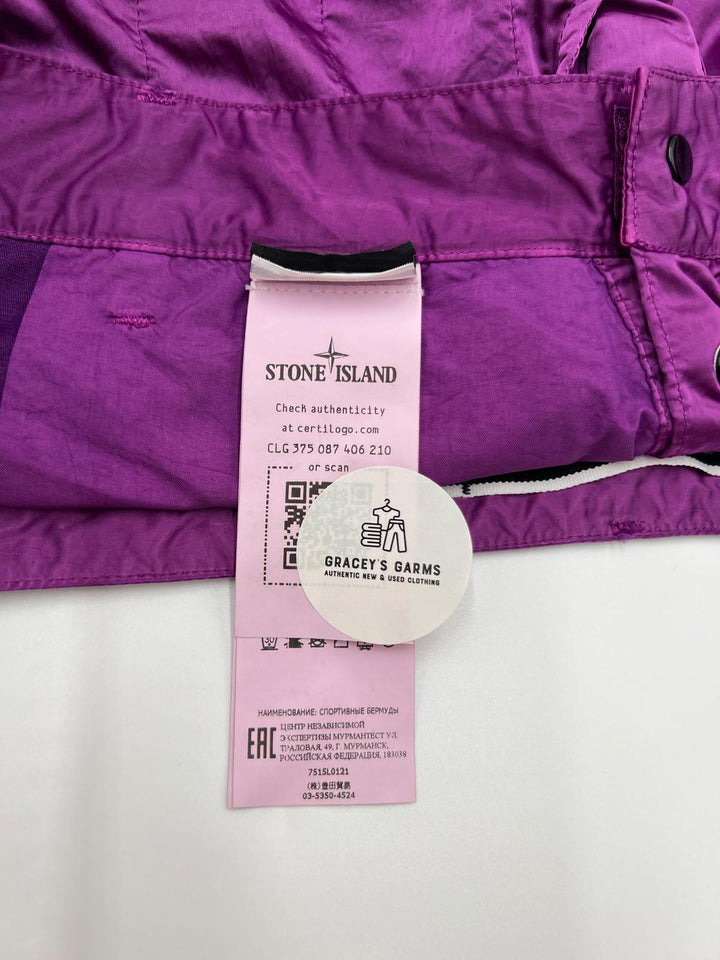 Stone Island Econyl Nylon Cargo Bermuda Shorts