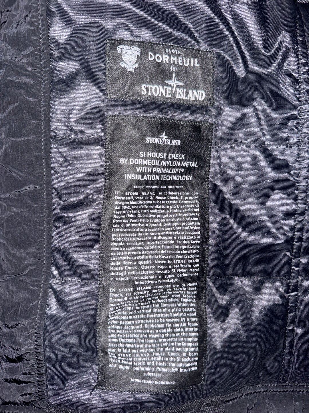 Stone Island x Dormeuil House Check Hooded Jacket