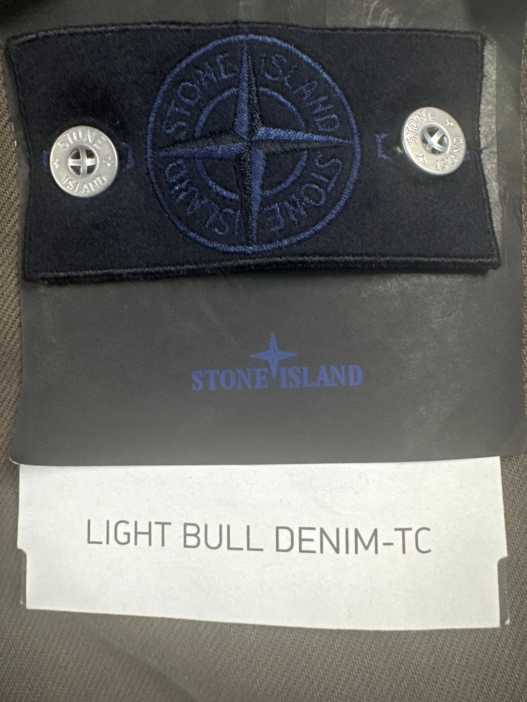 Stone Island Light Bull Denim-TC Coach Jacket
