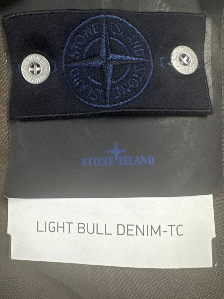 Stone Island Light Bull Denim-TC Coach Jacket