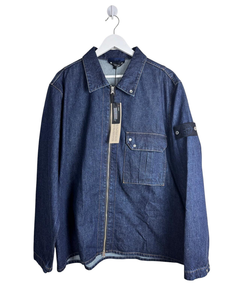 Stone Island Denim Research Indigo Denim-Rinsed Overshirt