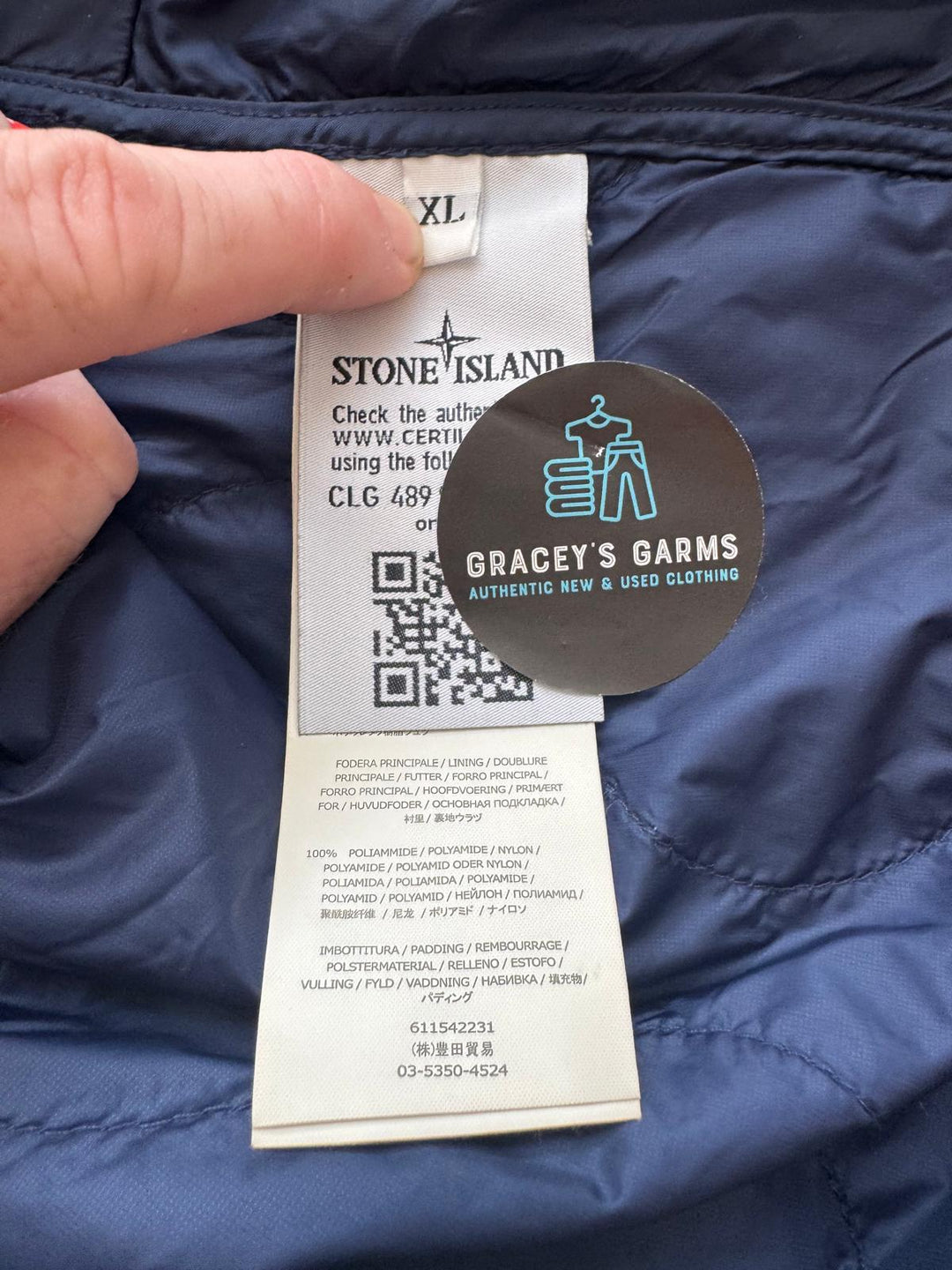 Stone Island Micro Rip Stop With Primaloft Insulation