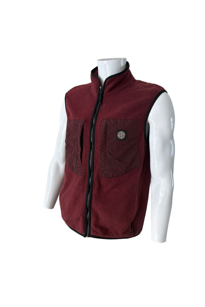 Stone Island Patch Logo Fleece Gilet