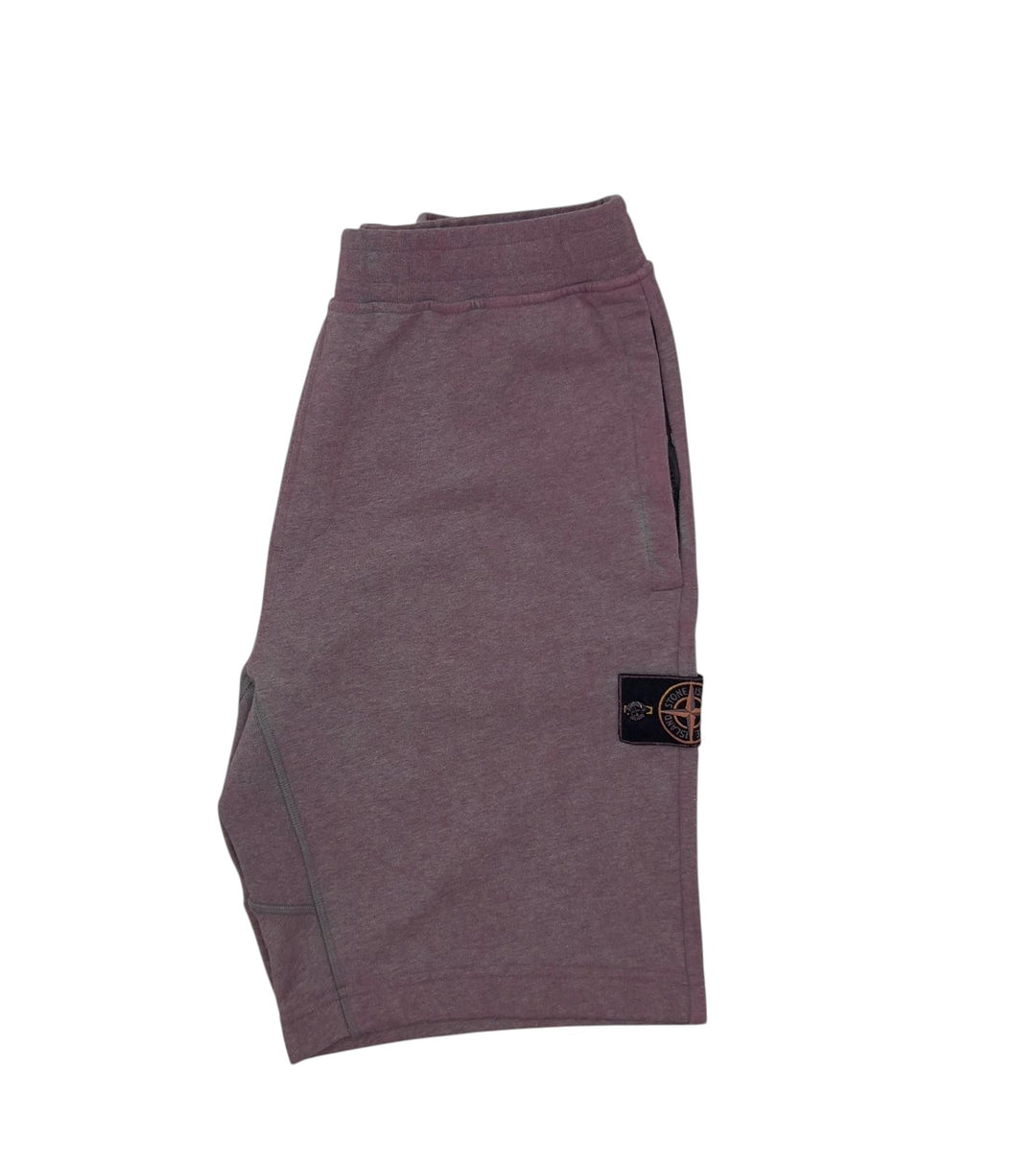 Stone Island Organic Cotton Fleece Dust Treatment Shorts