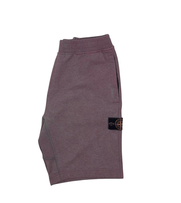 Stone Island Organic Cotton Fleece Dust Treatment Shorts