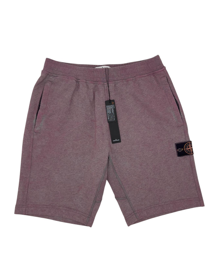 Stone Island Organic Cotton Fleece Dust Treatment Shorts