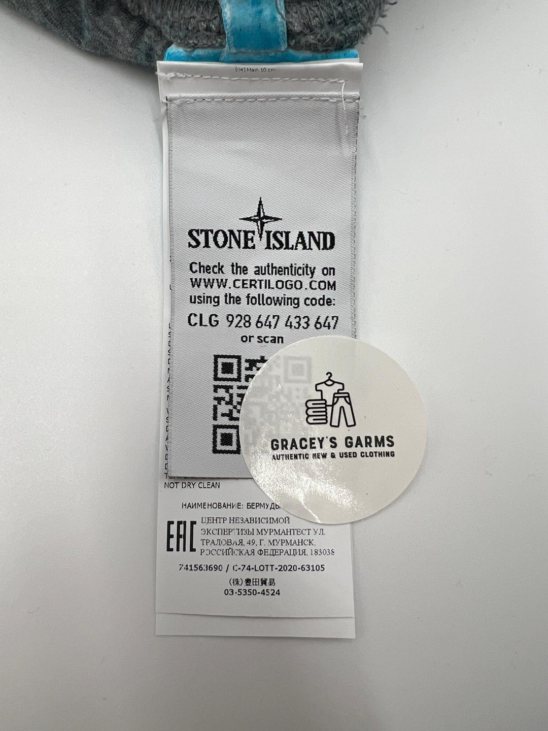 Stone Island Organic Cotton Fleece Dust Treatment Shorts