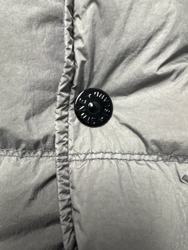 Stone Island Garment Dyed Crinkle Reps NY Hooded Down Jacket with Anti-drop