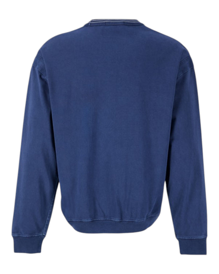 Stone Island Marina Overdyed Spellout Cotton Crewneck Jumper