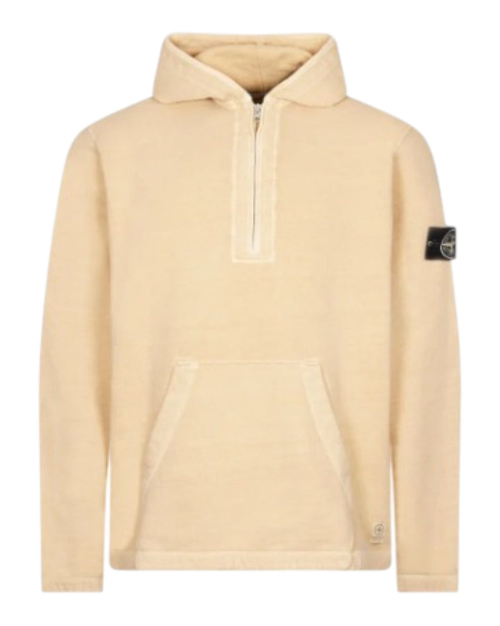 Stone Island Closed Loop Tinto Terra Half Zip Hoodie