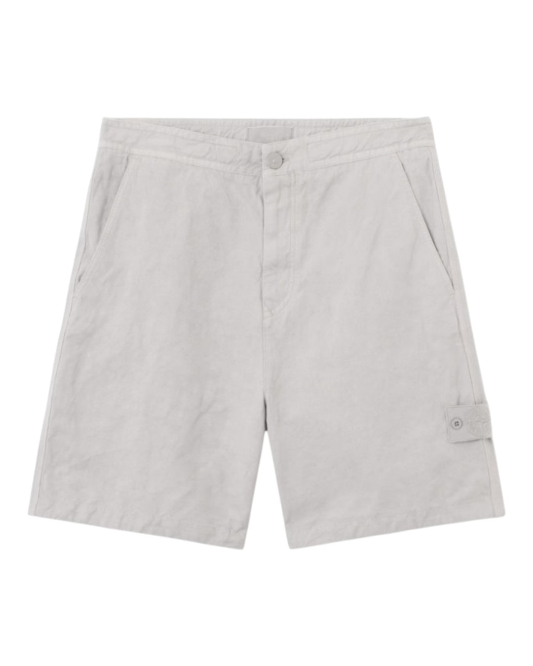 Stone Island Ghost Piece Cotton Linen Canvas Bermuda Shorts Type CO