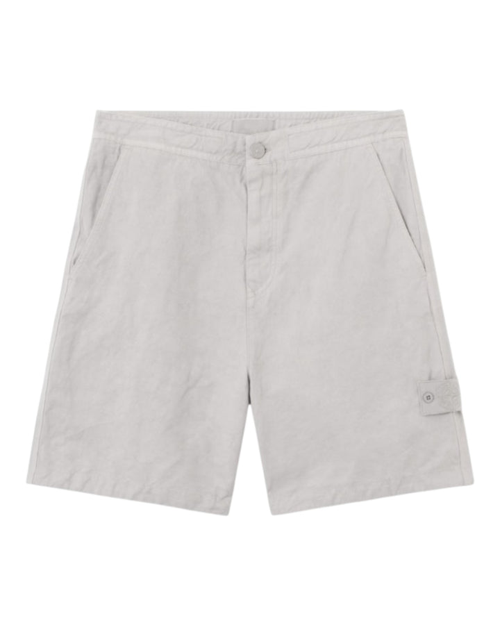Stone Island Ghost Piece Cotton Linen Canvas Bermuda Shorts Type CO