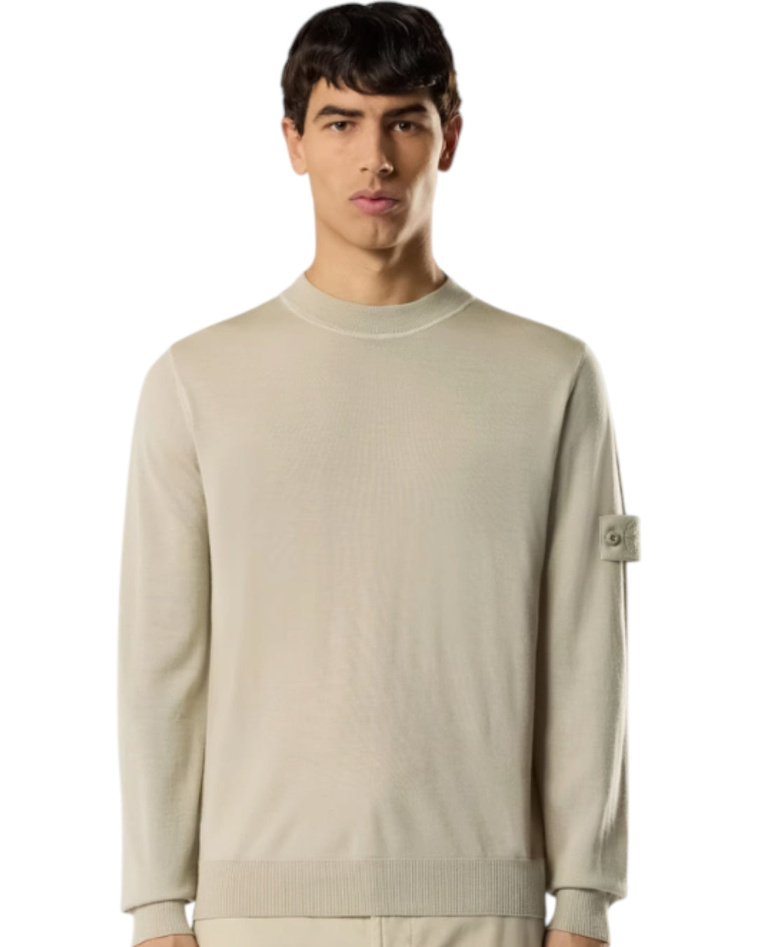 Stone Island Light Pure RWS Wool Crewneck Jumper