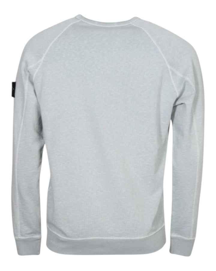 Stone Island Malfile Fleece Garment Dyed Crewneck Sweatshirt