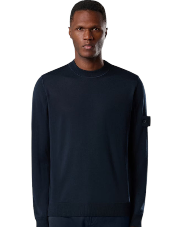 Stone Island Ghost Light Pure RWS Wool Crewneck Jumper