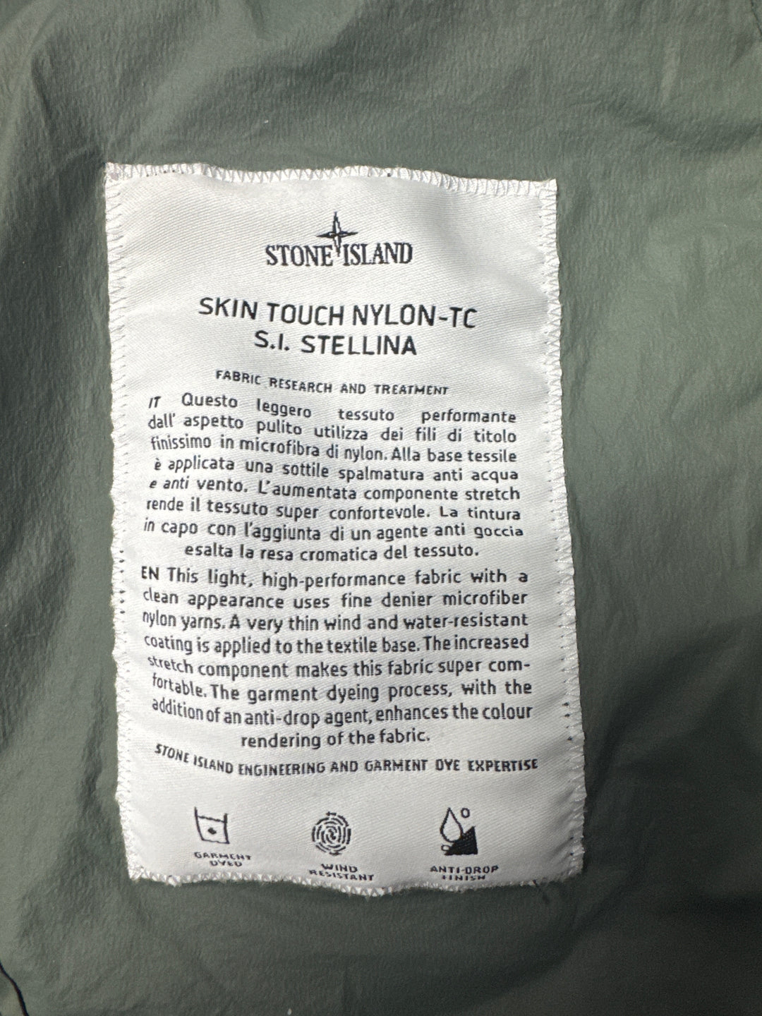 Stone Island Stellina Skin Touch Nylon-TC Jacket
