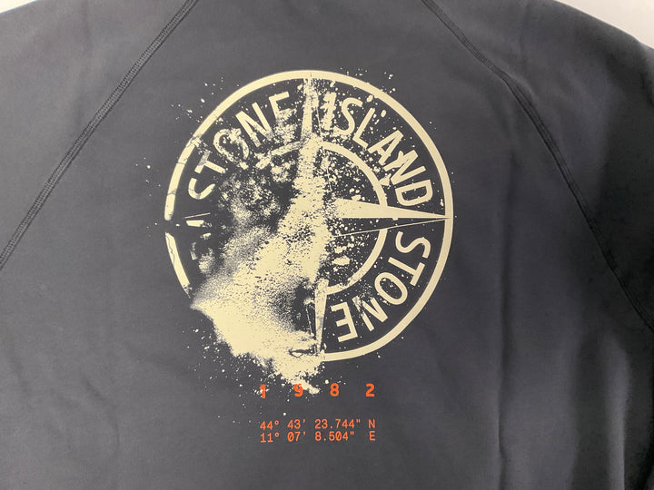 Stone Island Oversized-fit crewneck sweatshirt with 'Desert' print, cotton fleece