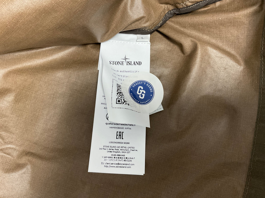 Stone Island Waxed Pigment Cotton Tela Field Jacket