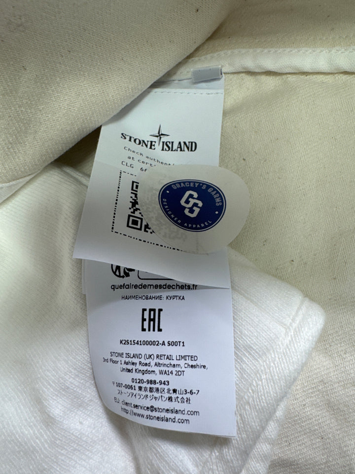 Stone Island Natural Cotton Gabardine Parka