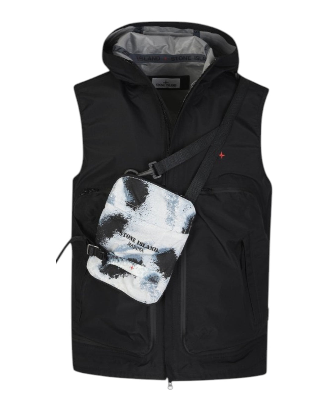 Stone Island Marina Gore-Tex Paclite® Modular Hooded Gilet