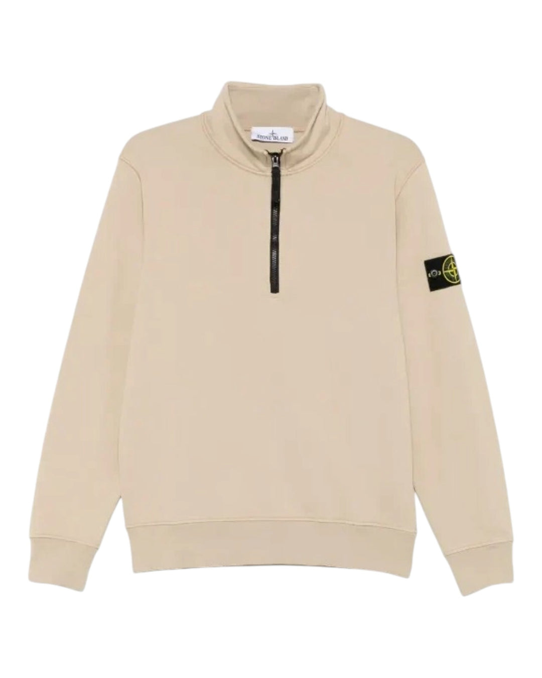 Stone Island Organic Cotton Fleece Half Zip Sweatshirt