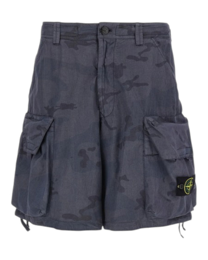 Stone Island Faded Camo Ripstop-TC Cargo Shorts