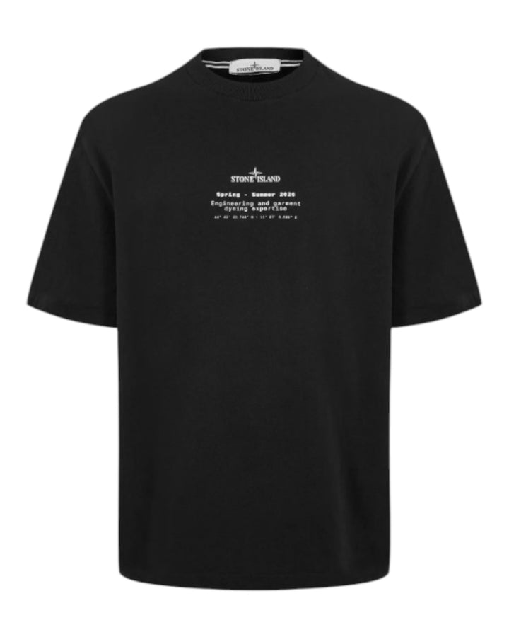 Stone Island Organic Cotton Jersey Stone Print T-Shirt