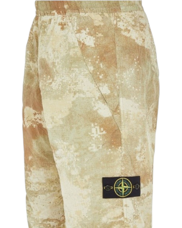 Stone Island Dissolving Grid Camo on Econyl® Regenerated Nylon Cargos