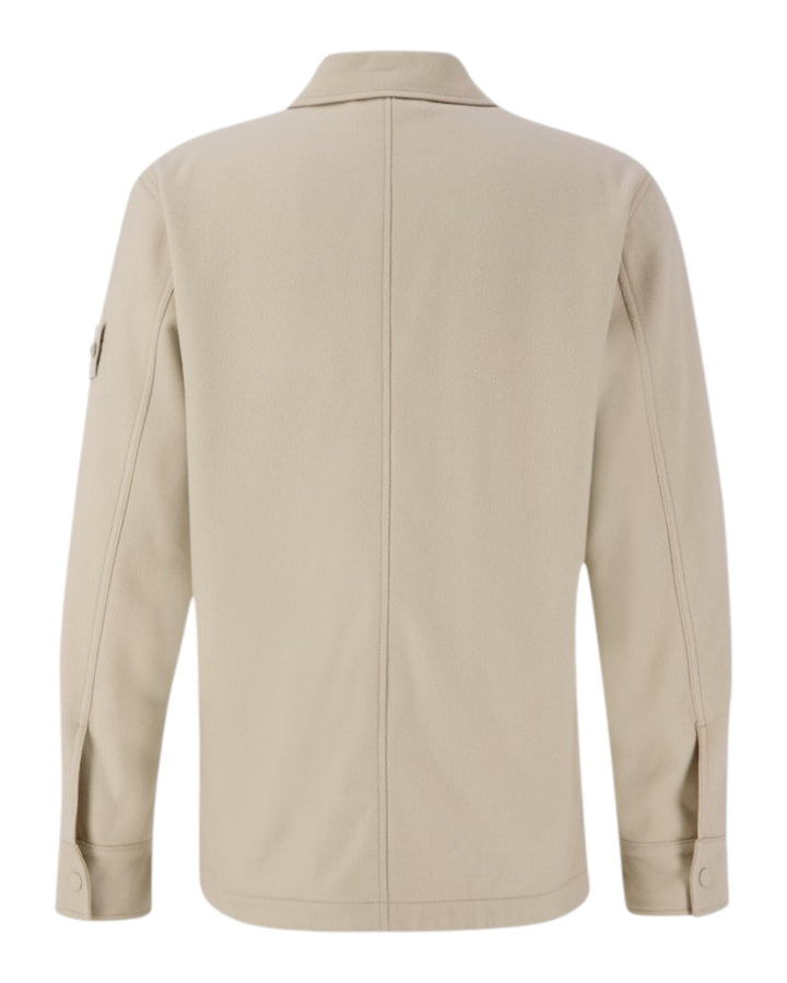 Stone Island Wool Nylon Flannel Ghost Overshirt
