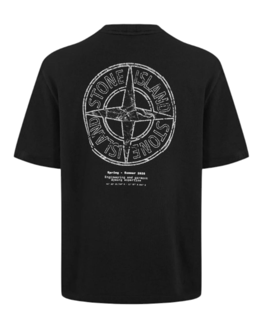 Stone Island Organic Cotton Jersey Stone Print T-Shirt