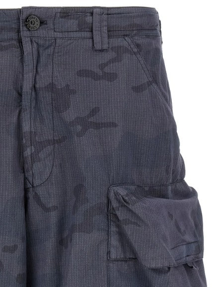 Stone Island Faded Camo Ripstop-TC Cargo Shorts