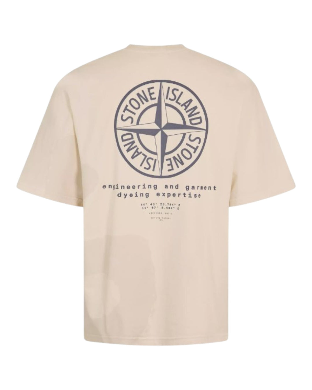 Stone Island Combed Organic Cotton Jersey ‘Whirlwind Type’ Print T-Shirt