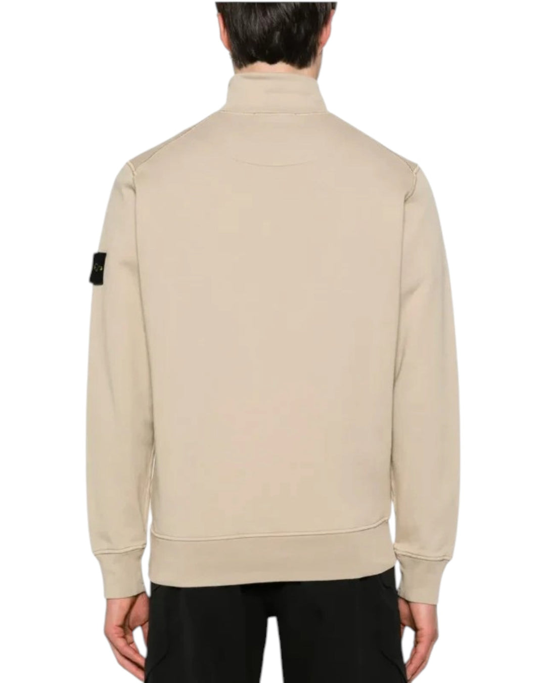 Stone Island Organic Cotton Fleece Half Zip Sweatshirt
