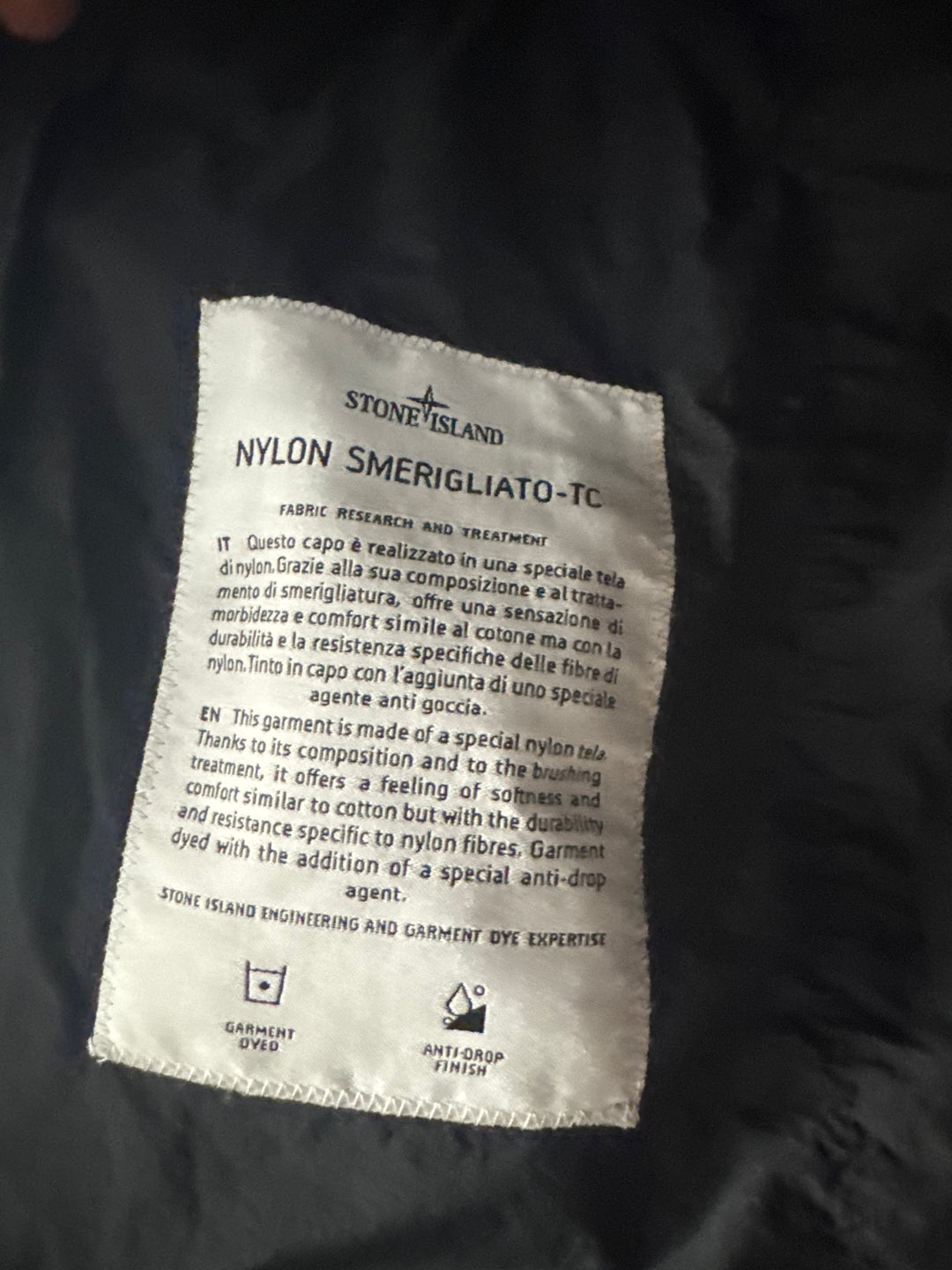 Stone Island Nylon Smerigliato-TC Stand Collar Jacket