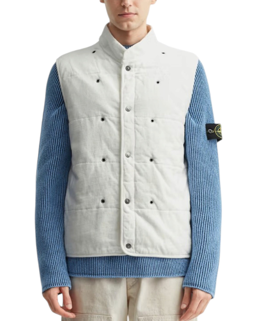 Stone Island Natural Cotton Gabardine Parka