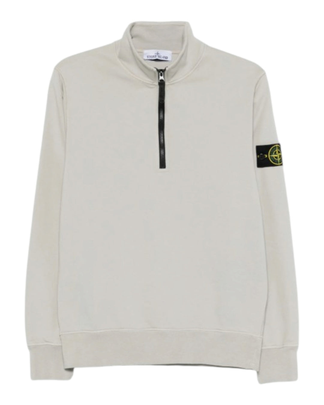 Stone Island Organic Cotton Fleece Half Zip Sweatshirt