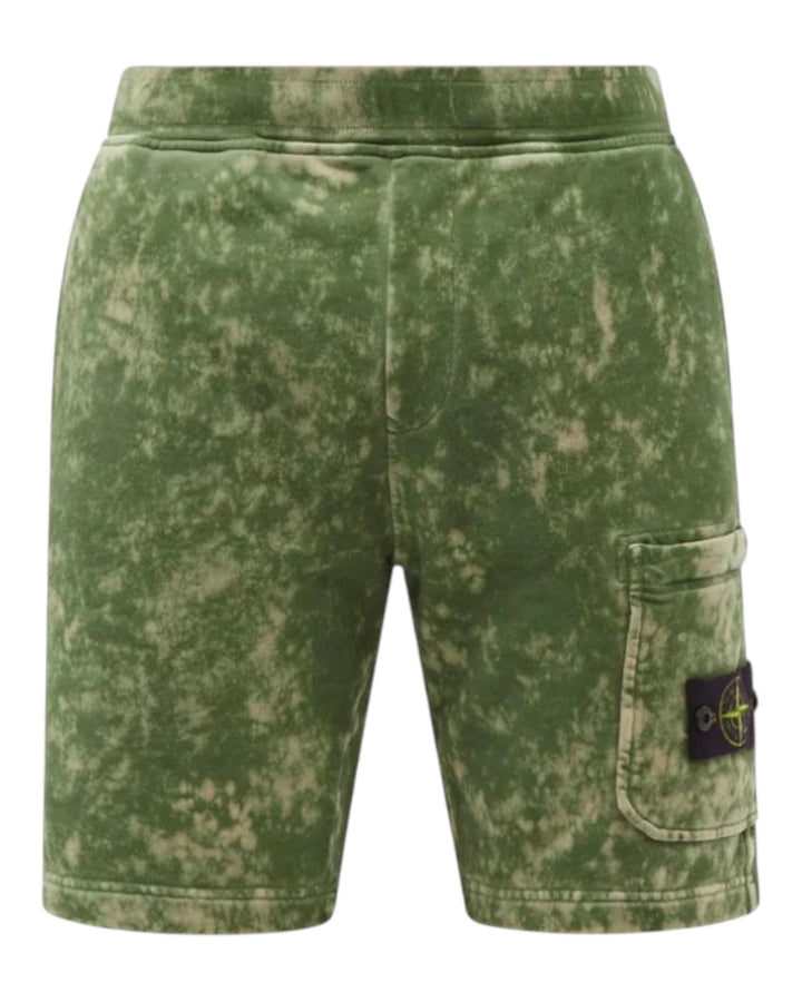 Stone Island Cotton Fleece Off Dye (OVD) Shorts